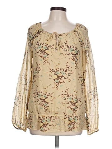 Dorothee Bis 3/4 Sleeve Silk Top (view 1)