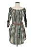 No Comment Stripes Green Casual Dress Size M - photo 1