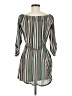 No Comment Stripes Green Casual Dress Size M - photo 2