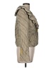 BCBGMAXAZRIA Tweed Chevron-herringbone Stripes Tan Gold Blazer Size M - photo 4