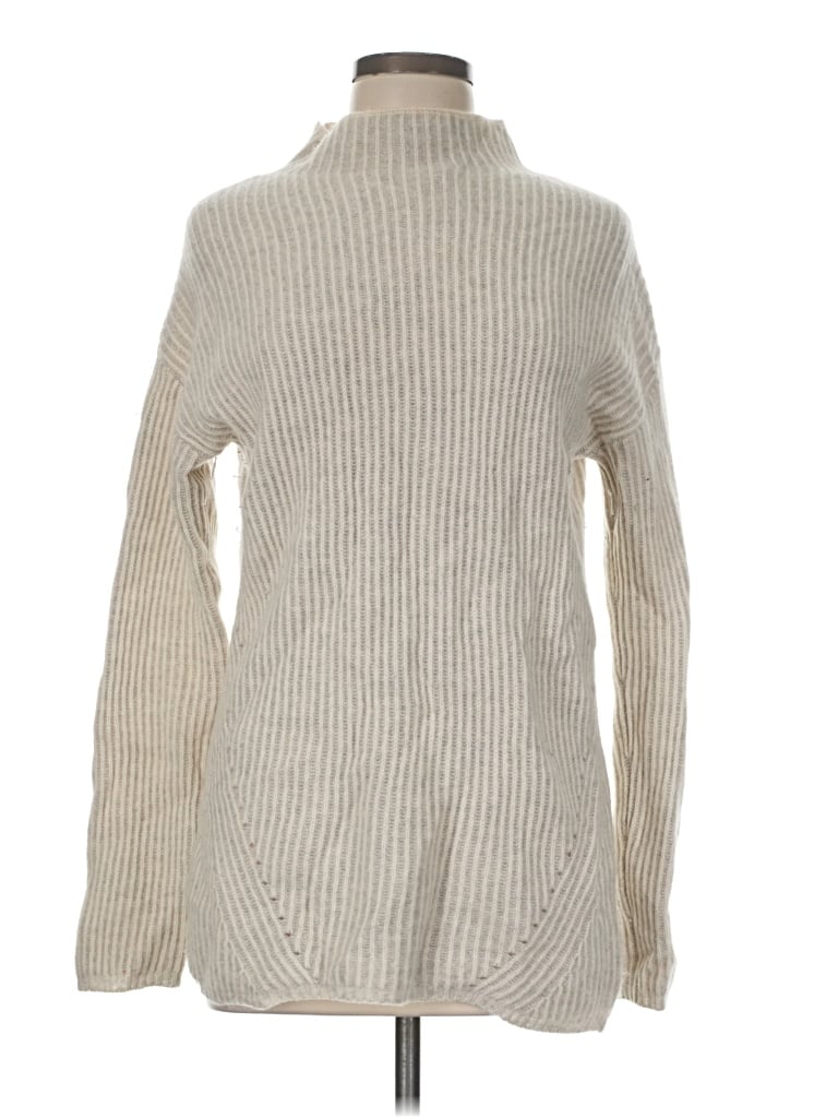 Pre-owned Max Studio Cashmere Pullover Sweater In Tan