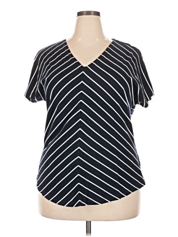 Jones New York Signature Short Sleeve Blouse (view 1)