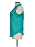 Ann Taylor LOFT Teal Sleeveless Button-Down Shirt Size M - photo 5