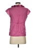 Talbots Solid Pink Short Sleeve Blouse Size 4 - photo 2