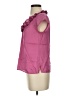 Talbots Solid Pink Short Sleeve Blouse Size 4 - photo 5