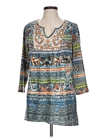 One World 3/4 Sleeve Blouse (view 1)
