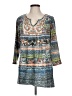 One World Blue 3/4 Sleeve Blouse Size L - photo 1