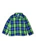 Gap Kids Plaid Green Long Sleeve Button-Down Shirt Size 8 - photo 1