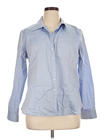 Ellen Tracy Long Sleeve Button-Down Shirt (view 1)