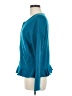 Chico's 100% Wool Teal Wool Coat Size Med (1) - photo 5