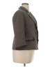 NY Collection Chevron-herringbone Gray Blazer Size XL - photo 4