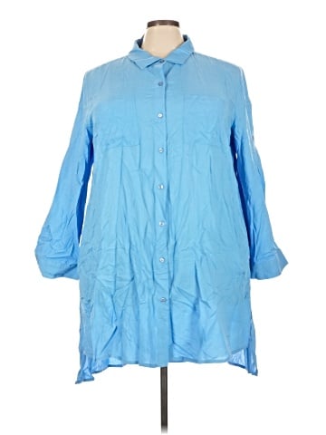 Swimsuits for all Long Sleeve Button-Down Shirt (view 1)
