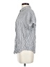 Splendid 100% Viscose Stripes Silver Short Sleeve Button-Down Shirt Size XS - photo 5
