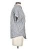 Splendid 100% Viscose Stripes Silver Short Sleeve Button-Down Shirt Size XS - photo 4