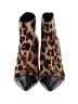 Via Spiga Animal Print Leopard Print Tan Brown Ankle Boots Size 9 - photo 2