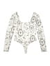 Francesca's Ivory Bodysuit Size S - photo 2