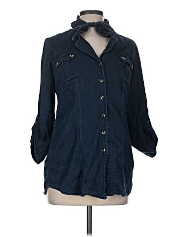 CAbi 3/4 Sleeve Button-Down Shirt (view 1)