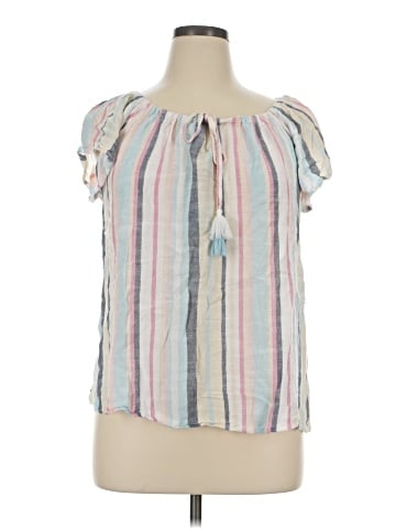 Seven7 Short Sleeve Blouse (view 1)