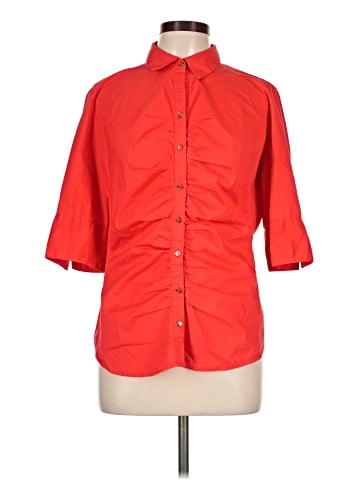 7th Avenue Design Studio New York & Company 3/4 Sleeve Button-Down Shirt (view 1)