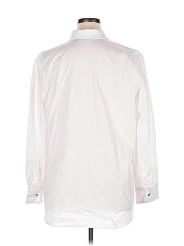 Dennis by Dennis Basso Long Sleeve Button-Down Shirt (view 2)