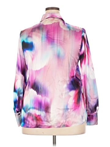 Elie Tahari Long Sleeve Silk Top (view 2)