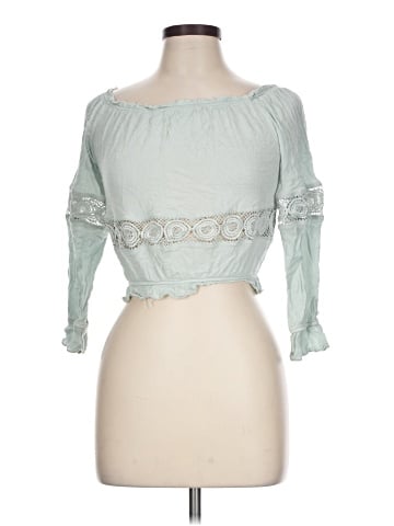 Papaya 3/4 Sleeve Top (view 1)