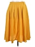 ModCloth 100% Polyester Solid Yellow Casual Skirt Size L - photo 1