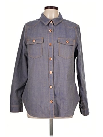 CAbi Long Sleeve Button-Down Shirt (view 1)