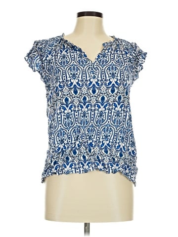 Rose + Olive Short Sleeve Blouse (view 1)