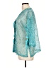 Kaktus Teal 3/4 Sleeve Blouse Size L - photo 5