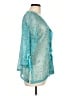 Kaktus Teal 3/4 Sleeve Blouse Size L - photo 4