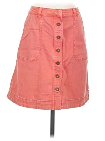 Pilcro and the Letterpress Denim Skirt (view 1)