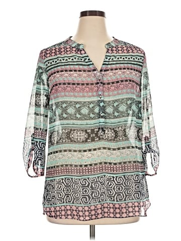 Sara Michelle 3/4 Sleeve Blouse (view 1)