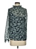 Boden 100% Polyester Teal Long Sleeve Blouse Size 4 - photo 1