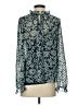 Boden 100% Polyester Teal Long Sleeve Blouse Size 4 - photo 2