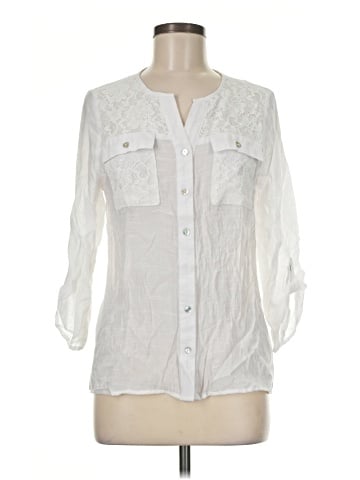 Kim Rogers 3/4 Sleeve Button-Down Shirt (view 1)