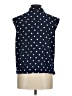 Soft Surroundings 100% Polyester Polka Dots Blue Sleeveless Blouse Size M - photo 2