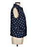 Soft Surroundings 100% Polyester Polka Dots Blue Sleeveless Blouse Size M - photo 4