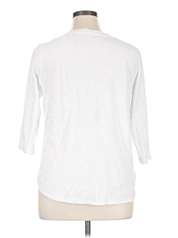 KIRKLAND Signature 3/4 Sleeve T-Shirt (view 2)