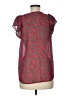 Maison Jules 100% Polyester Red Short Sleeve Blouse Size M - photo 2
