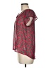 Maison Jules 100% Polyester Red Short Sleeve Blouse Size M - photo 5