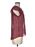 Maison Jules 100% Polyester Red Short Sleeve Blouse Size M - photo 4