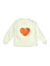 Zara Kids Hearts Ivory Sweatshirt Size 8 - photo 1