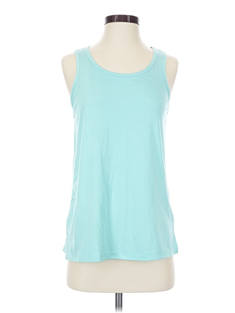 Pre-owned Ideology Tank Top Teal Halter Neckline Tops