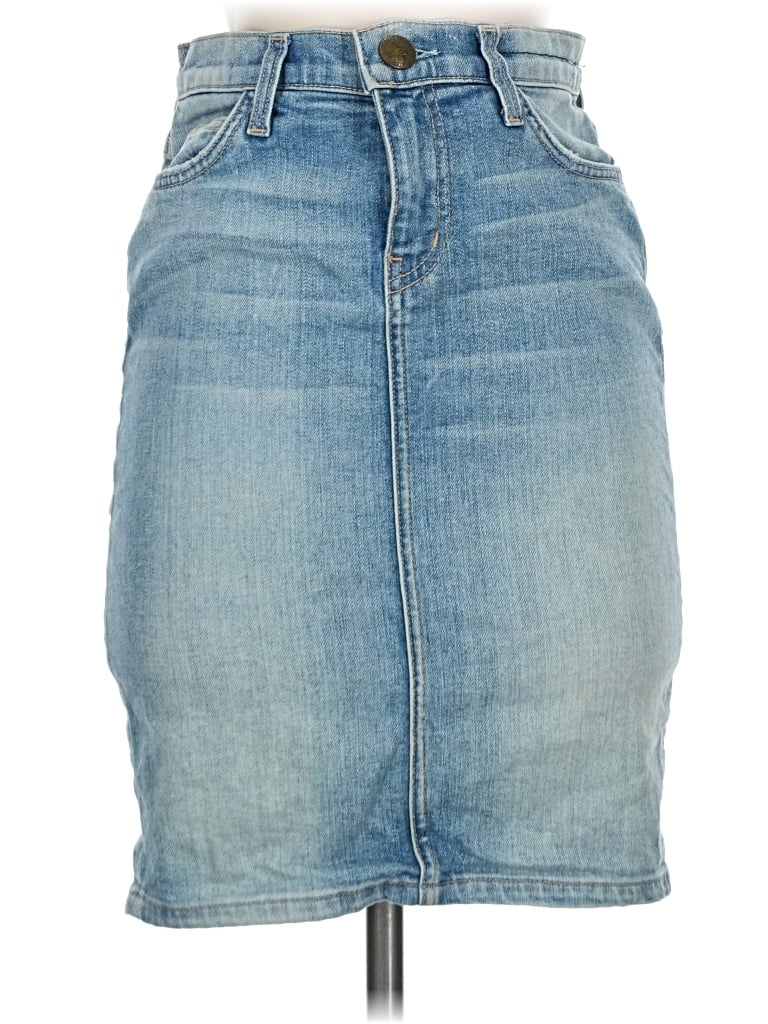 Pre-owned Current Elliott Denim Skirt In Blue