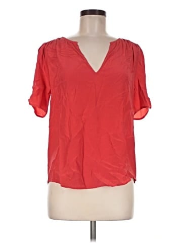 Joie Short Sleeve Silk Top (view 1)