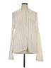 Max Mara 100% Cotton Solid Ivory Cardigan Size XL - photo 1