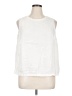 Boden 100% Linen White Sleeveless Blouse Size 16 - 18 - photo 1