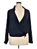 Venus 100% Polyester Blue Long Sleeve Blouse Size 14 - photo 1