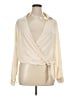 Venus 100% Polyester Ivory Long Sleeve Blouse Size EU 46 / US 16 - photo 1